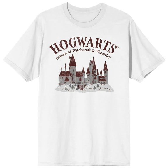Harry Potter Hogwarts Play on White Short Sleeve Adult T-Shirt-Large