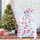 thumbnail image 5 of Bewildely Bolsa de dulces de Navidad con cordón para galletas, aperitivos, bolsa de embalaje, regalo de fiesta impreso de Navidad, decoraciones de Año Kits de decoración para fiestas cien flores Bewildely HA001673-05, 5 of 6