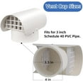 thumbnail image 2 of PVC Rain Cap - 3", 2 of 2