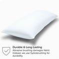 thumbnail image 5 of Bare Home Body Pillowcase - Zipper Closure - Ultra Soft - Double Brushed - White, 5 of 8