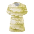 thumbnail image 5 of lcziwo Plus Size Tops for Women Short Sleeve T Shirt Casual Summer V Neck Tunics Fashion Boho Floral Graphic Tees Loose Oversized Blouses Yellow XXL, 5 of 6