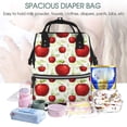 thumbnail image 5 of Daiia Fruit Apples Large Capacity Baby Bag Waterproof Stylish Diaper Bag Mummy Backpack Adjustable Straps Diaper BagBaby Essentials Bag, 5 of 6