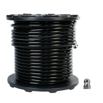 Schieffer 3/8" x 300' 4000 PSI Thermoplastic Sewer Jetter Hose & 12.0 Nozzle