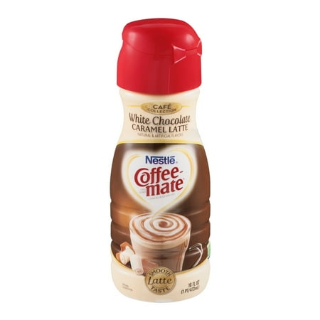 Nestle Coffee-Mate Coffee Creamer Cafe Collection White Chocolate Caramel Latte, 16.0 OZ