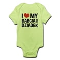 thumbnail image 1 of CafePress - I Love My Babcia And Dziadek Infant Bodysuit - Baby Light Bodysuit, 1 of 1