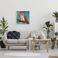 thumbnail image 2 of Detailed Owl Painting Nature Animals & Insects Painting White Framed Art Print Wall Art, 2 of 7