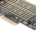 thumbnail image 2 of Adaptador M.2 NVME a PCIE M+B Key SSD tarjeta expansión PCI-E 3.0 X4 SATA, 2 of 6