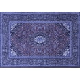 thumbnail image 1 of Ahgly Company Machine Washable Indoor Rectangle Medallion Blue Traditional Area Rugs, 3' x 5', 1 of 4