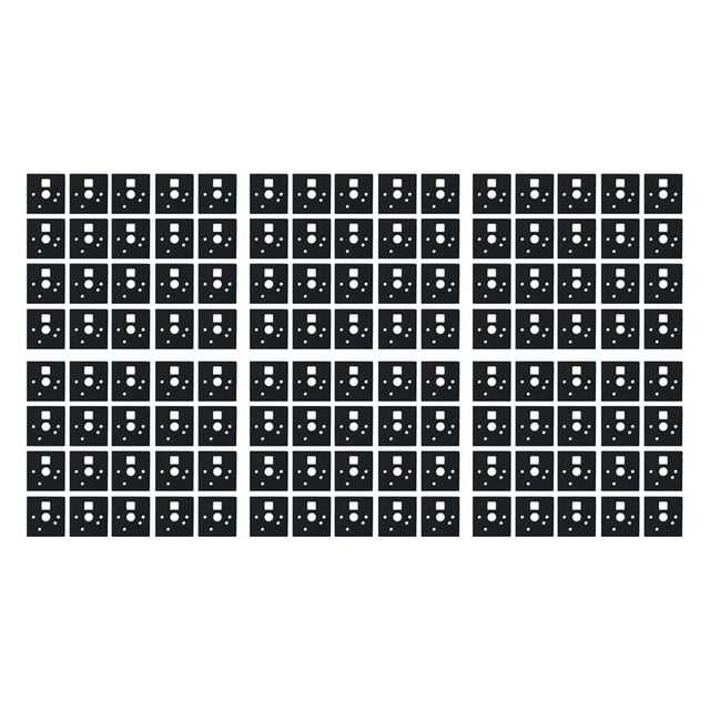 Almohadillas para interruptor de teclado profesional 120x, reemplazo duradero, Universal, eje de reducción de sonido, almohadilla inferior, pegatinas Espuma de poliuretano estilo A. Baoblaze interruptores de teclado