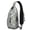 Grey-32, variant on Boho Tropical Flower and Butterfly Sling Backpack – Breathable Back, Durable Stitching – Vintage Colorful Bloom and Blossom Print