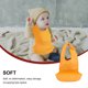 thumbnail image 4 of Baberos para bebés, paños para eructar, delantal de alimentación ajustable para niños pequeños, pañuelo para saliva, 4 of 8