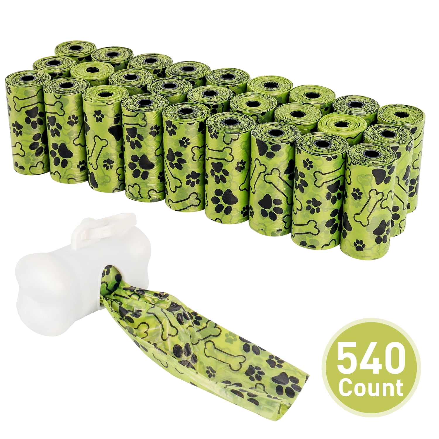 PayUSD Dog Poop Bags Dog Waste Bags with Dispenser 27 Rolls 540 Counts 0.8C Thickness