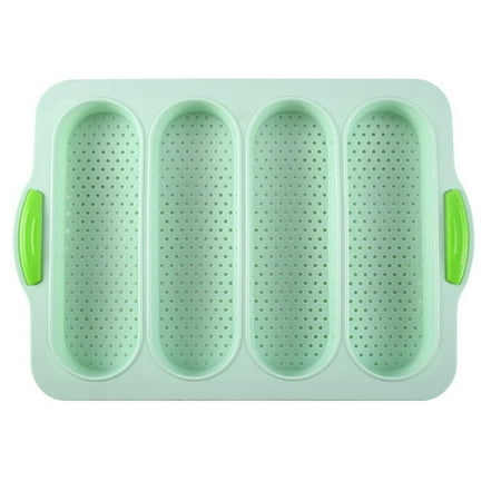 

4 Groove Method Stick Silica Gel Mold Non Stick Baking Pan Bread Oven Cake Mold Baking Tool