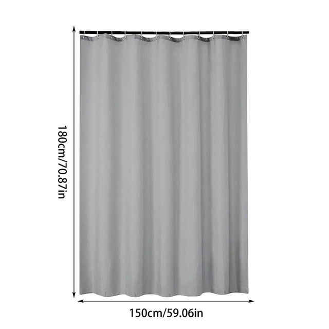 Rbaofujie Rideaux Extérieurs 150x180cm Rideau de Bain Couleur Unie Salle de Bain Imperméable Polyester Épaissi Rideau de Séparation de Salle de Bain Rideau de Porte Rideau Extérieur