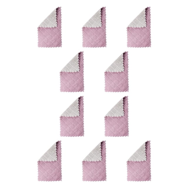 Monstrate Dishcloth Microfiber Cloth Folding Rags Washcloth Water-absorbing Dishes Pots Bowl Non-stick Towel Tableware for Home Type1 NO1