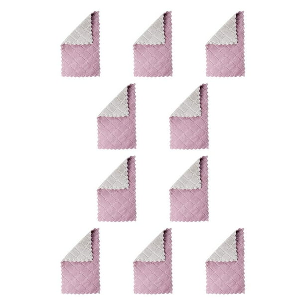 Cateissary Dishcloth Thickened Microfiber Cloth Rags Reusable Tableware Towel House-working Washcloth Water-absorbing Plate Dishes Type1 NO1 Cateissary CBP373065