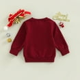 thumbnail image 6 of Douhoow 0-4Y Christmas Baby Girls Boys Sweatshirt Xmas Letter Printed Long Sleeve Pullover Tops, 6 of 9