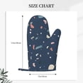 thumbnail image 4 of ZNDUO Kitchen Oven Gloves, Durable Heat Resistant Oven Gloves with Quilted Liner Non-Slip Textured Grip Perfect for BBQ, Baking, Cooking and Grilling, Blue Terrazzo Abstract, 4 of 8