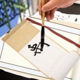 thumbnail image 2 of Blank Calligraphy Scroll With Wooden Rods Xuan Paper Roll For Chinese Art Painting Calligraphy Practice Decorative Hanging Scroll For Wall Decoration, 2 of 7