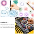 thumbnail image 2 of MasteelfCA 1 Set 22pcs Multifunction Drawing Kit Creative Drawing Tools (Transparent), 2 of 7