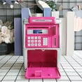 thumbnail image 4 of SSNTSY Digital Piggy Bank Electronic Cash Coin Can Mini ATM Modle Plastic Money Savings Box Smart ATM Bank with Password Lock and Calculator for Home, 4 of 5