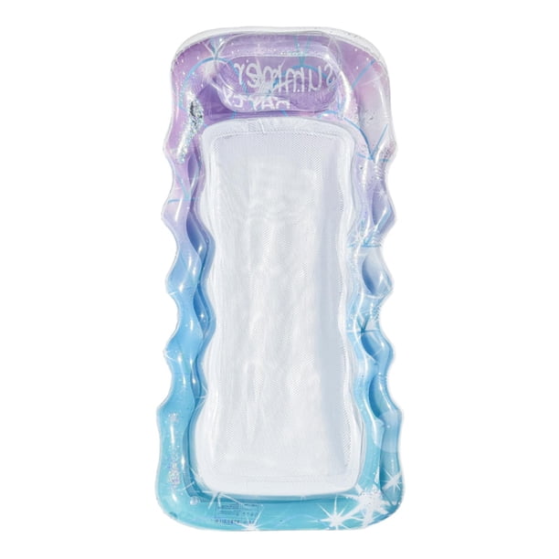 Flotador inflable para piscina, flotador de agua, balsa de piscina, flotadores, hamaca de agua para verano Azul
