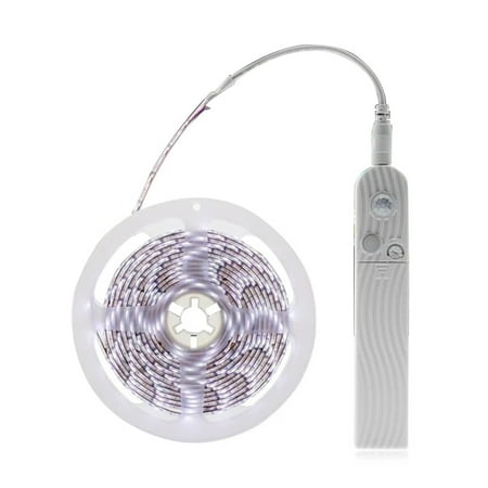 

LED Under Cabinet Lighting Motion Sensor Bed Stairs Wardrobe Lamp Tape Waterproof 5V USB LED Closet White Uncosinb