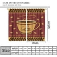 thumbnail image 2 of Vintage Cartoon Coffee Curtains, Rustic Watercolor Coffee Shop Theme Farmhouse Print for Room Window Decor, Rod Pocket Blackout Drapes for Living Room Bedroom Kitchen 2 Panel Set 21"W X 54"L, 2 of 6