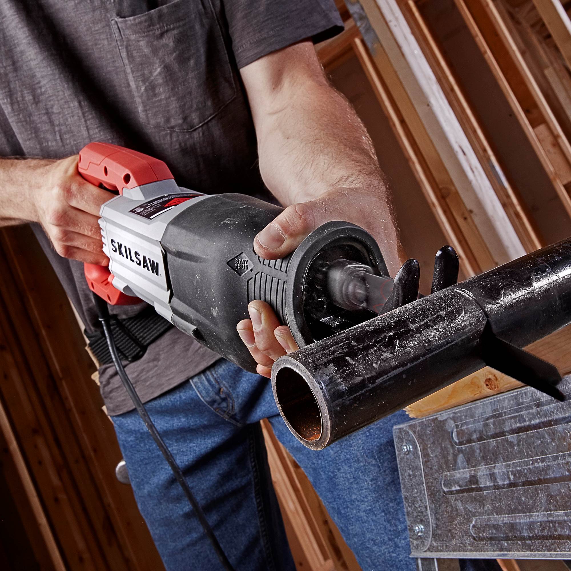 SKILSAW 13-Amp Reciprocating Saw with Buzzkill Technology, SPT44A-00 - image 8 of 8