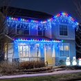 thumbnail image 4 of Icicle Lights Nielfoi 1280 LED, 40 m, azul y blanco, Navidad, 4 of 9