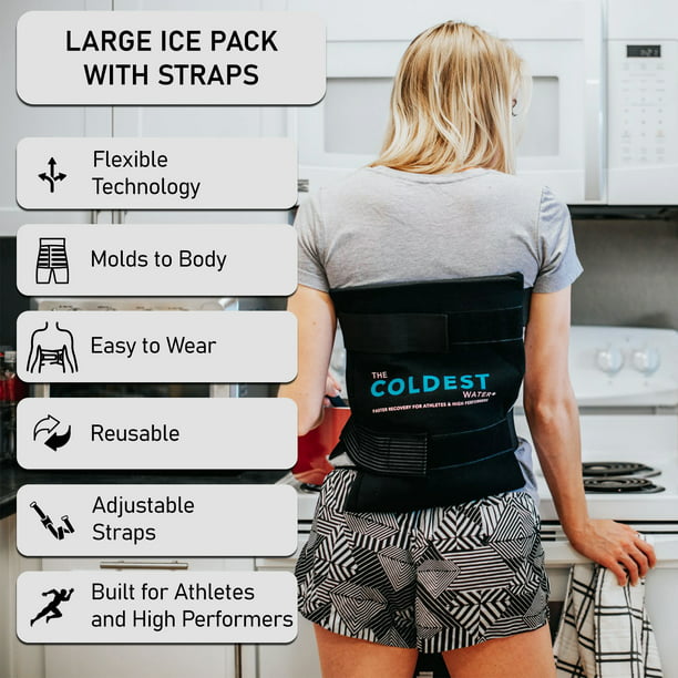 plantador nuez Atravesar Coldest Gel Ice Pack Large With Straps - Reusable Flexible Cold Pack for  Injuries, Back Pain Relief, Hip, Shoulder, Knee, Back, After Surgery,  Compress for Swelling, Bruises, Surgery - Cold Therapy - Walmart.com