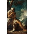 thumbnail image 3 of Salvator Rosa 12x18 Black Modern Framed Museum Art Print Titled - Saint Humphrey (Onuphrius) (C. 1660), 3 of 5