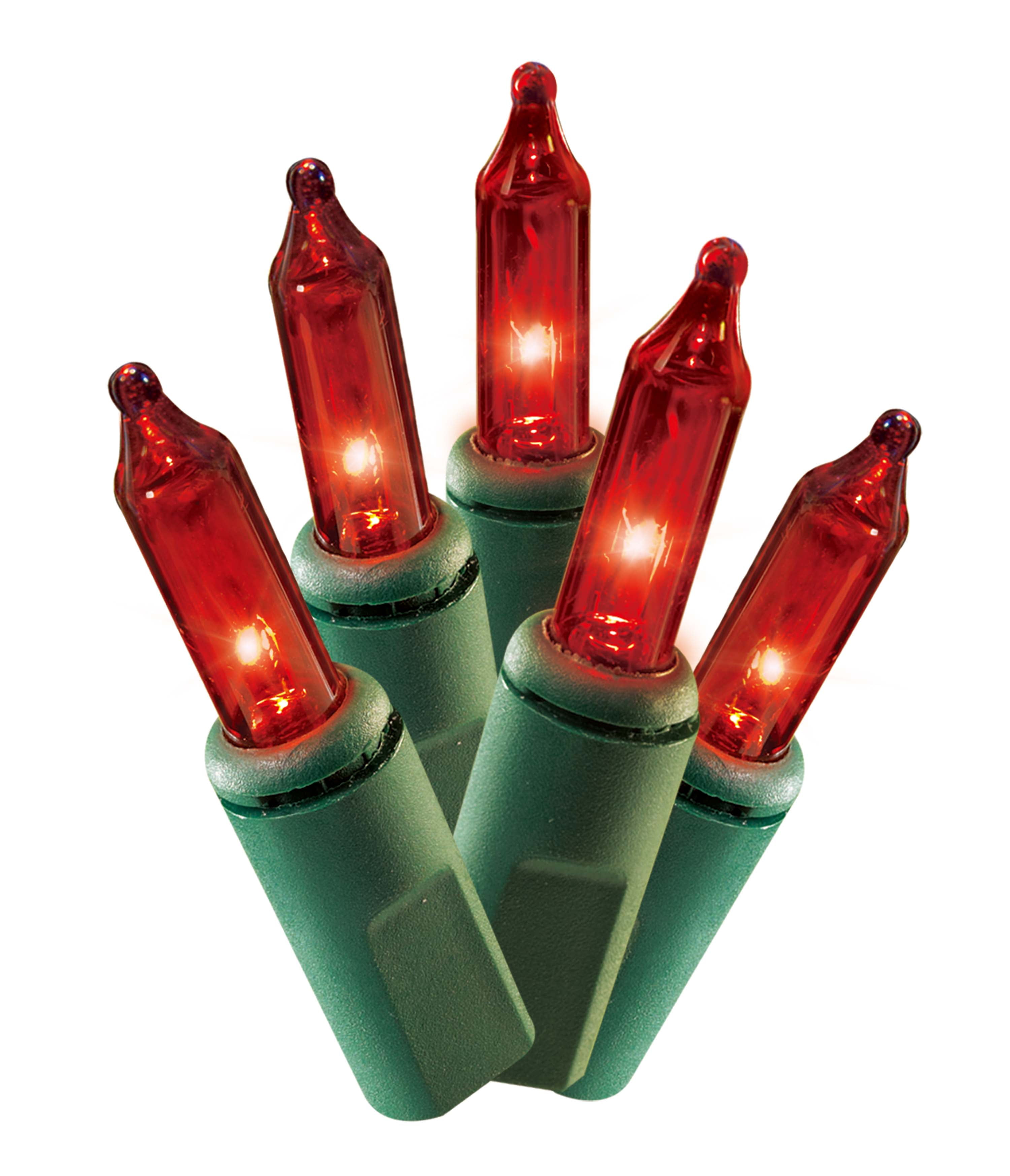100 ct Holiday Time Christmas Red Light String