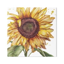 Stupell Industries Modern Country Sunflower Botanical & Floral Painting Gallery Wrapped Canvas Art Print Wall Art, 36 x 36