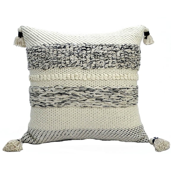 Modern 22 X 22 Throw Pillow for couch with Tassels