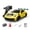 Yellow / Style B, variant on P04302 1:43 Scale RC Drift Car, 2.4GHz 4WD Full Proportional Control RC Sports Car with Gyro Stabilization & Multi Lighting System for Adults