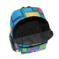 thumbnail image 6 of FORMRS School Backpack with Front Zippered Pocket 12" Student Travel Daypack, Colorful Geometric Pattern, 6 of 6