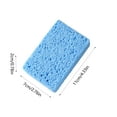 thumbnail image 3 of mtvxesu Dishcloths, Natural Wood Pulp Cotton Sponge, Thickened Kitchen Cleaning Scouring Pad, Absorbent Dishwashing Sponge Cloth, 2-Pack, Yellow, Blue, Green, White, 11X7X2Cm Dishwashing Cloth, 3 of 6