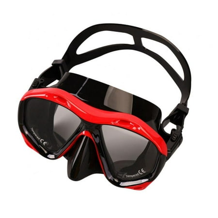 Diving Mask Swim Goggles with Nose Cover,Snorkeling Gear Adult Snorkel Mask Dive Glasses Silicone Scuba Free Diving Spearfishing Neoprene Strap Cover