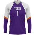 thumbnail image 2 of Unisex GameDay Greats #1 Purple Clemson Tigers Lightweight Volleyball Jersey, 2 of 4
