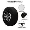 thumbnail image 2 of Bingfone Beautiful Fox Spare Tire Cover Weatherproof Universal Wheel Protectors for RV Camper Travel Trailer SUV Truck-15 inch, 2 of 8