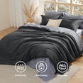 thumbnail image 2 of Juego de ropa de cama Bedsure Bed in a bag, tamaño king, 7 piezas, algodón, 2 of 8