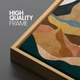 thumbnail image 5 of IDEA4WALL Extra Large Framed Canvas Print Wall Art Desert Peaks Colorful Geometric Mountain Landscape Artwork Nature Vintage Inspired Pastel Fine Art Decorative Relax/Calm for Rooms Decor - 60"x30", 5 of 5