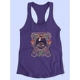 thumbnail image 3 of Vintage Colorful Rock Art Racerback Tank Women -Image by Shutterstock, Female Large, 3 of 4