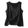 thumbnail image 4 of Fgnfyis Girls T Shirts Summer Sleeveless V-Neck Casual Beach Blend Comfortable Basic Tee for Kids Girls Tank Tops Black_002 7-8 Years, 4 of 4