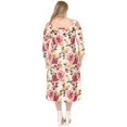 thumbnail image 3 of White Mark Robe de Maternité à Épaules Dénudées à Imprimé Floral (Femmes), 3 of 7