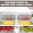 thumbnail image 4 of 50Pcs Aluminum Foil Baking Cups with Lids and Spoons 5oz Square Ramekin Pudding Baking Liner Cupcake Muffin Liners Cups, 4 of 8