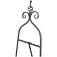 thumbnail image 6 of DecMode 21" x 63" Black Metal Tall Adjustable Floor 3 Level Scroll Easel, 1-Piece, 6 of 15