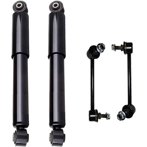 Detroit Axle - Rear Shock Absorbers for 2003-2008 Honda Pilot, 2001-2006 Acura MDX, 2 Shock Absorbers 2 Stabilizer Sway Bar Links 2002 2004 2005 2007 Replacement