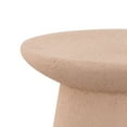 thumbnail image 4 of Hollie 18" Minimalist Modern Drum Accent Table Pedestal, Pink Frosted, 4 of 7